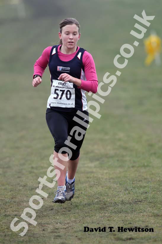 No 570, Senior Womens, North East Harrier League, Wrekerton, Gateshead.